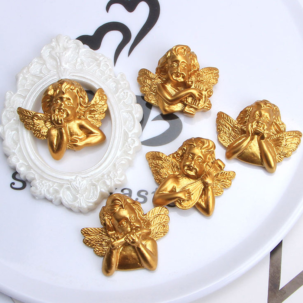 Craft Embellishment Storage - 15 Pezzi Accessori Angelo in Resina,