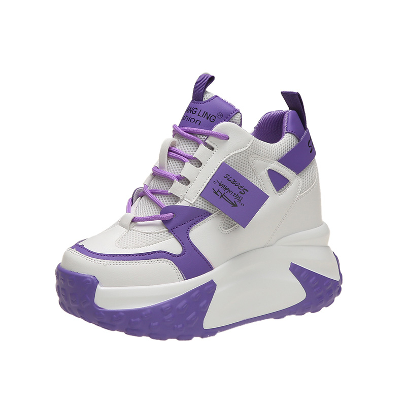 Guipure Lace Panel - Sneakers con Piattaforma Alta 9,5 CM