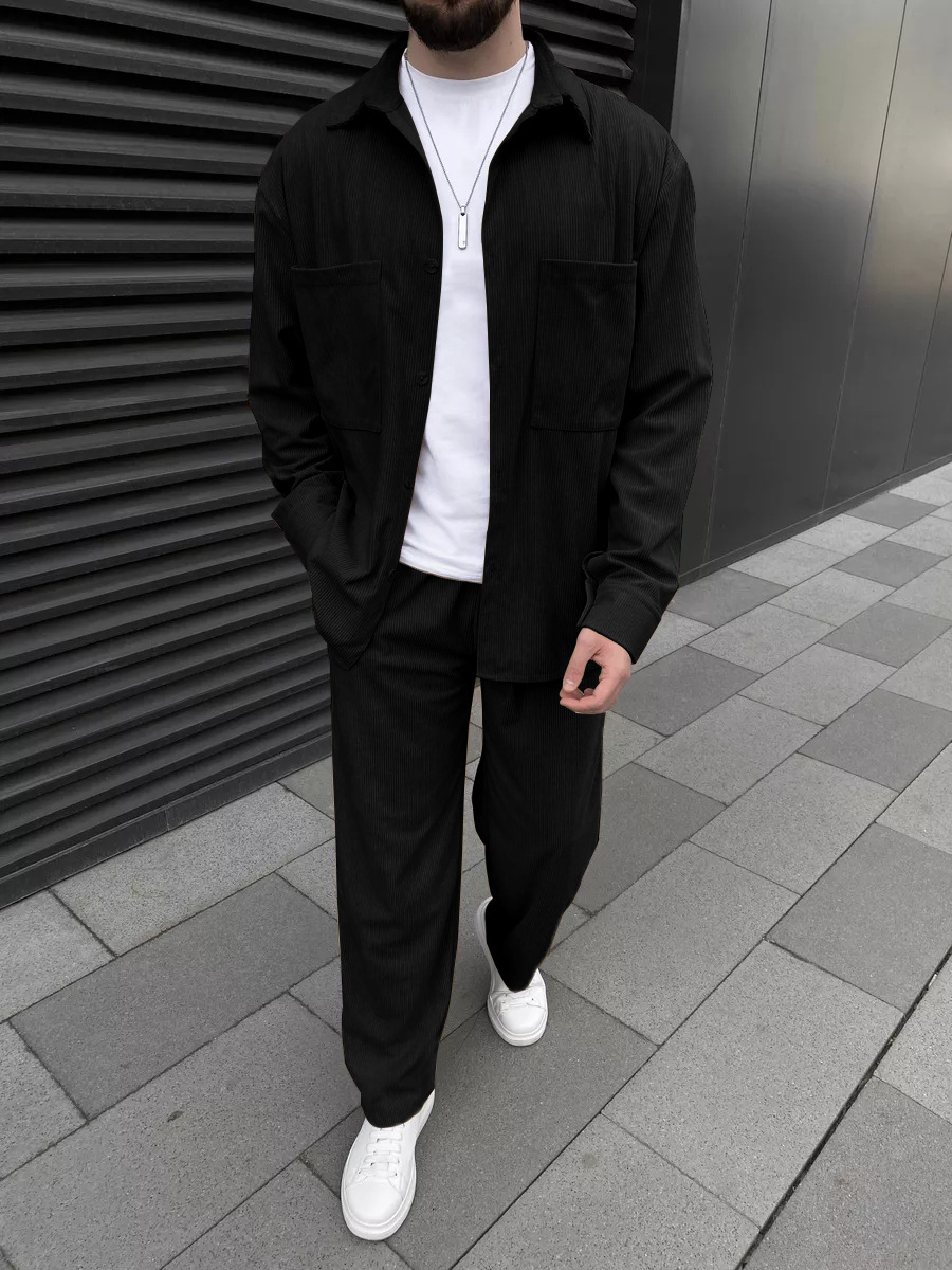 Embellish Knit - Completo da uomo in velluto a