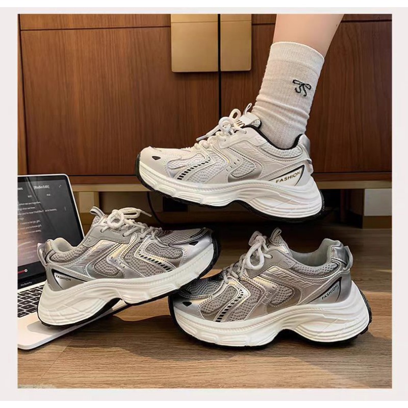 Guipure Lace Panel - Sneakers da Donna Unky Dad Primavera