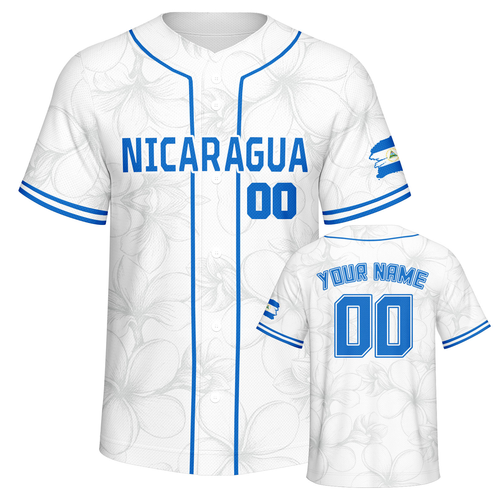 Embellish Knit - Maglia da Baseball Personalizzata Nicaragua con