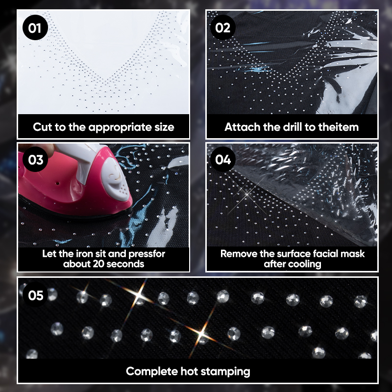 QIAO 1/2/4/6 Pezzi Adesivi Ter - Hotfix Rhinestone Sheet recensione e prezzo